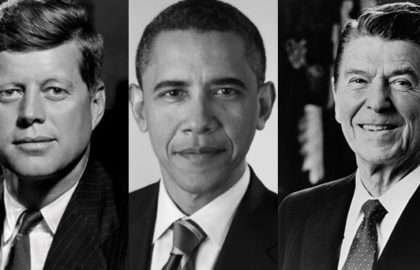 JF Kennedy-Obama-Regan